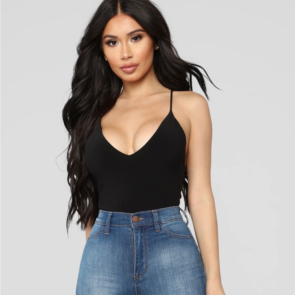 Black bodysuit fashion nova